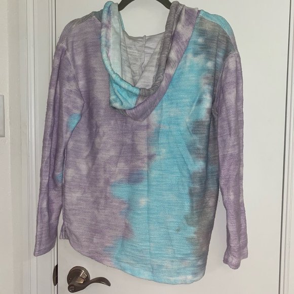Dreamsicle Violet Storm Colored Destin Florida Tie Dye Hoodie - Picture 2 of 3